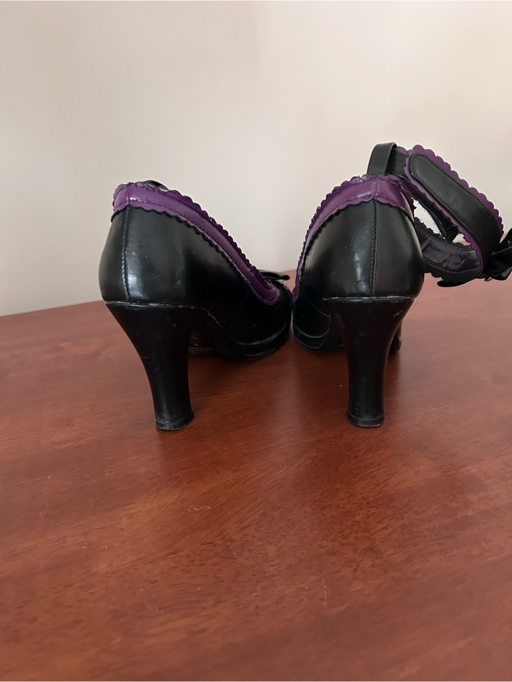 RARE Demonia GLAM-40 Schwarz-Lila (size 8) - Picture 4 of 6
